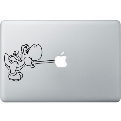 Mario Yoshi MacBook Aufkleber Schwarz MacBook Aufkleber